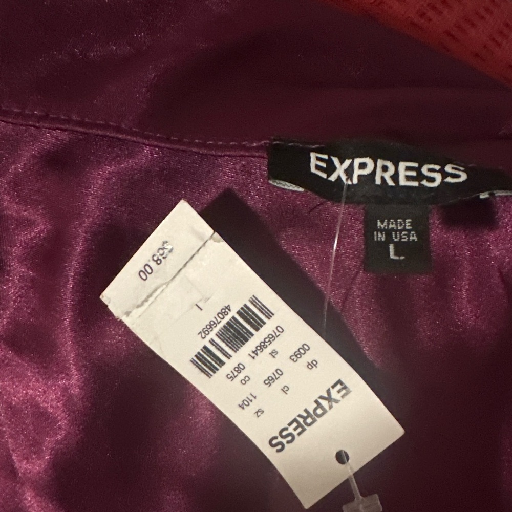 EXPRESS Purple Skirt Size L — Brand New, Never Worn!